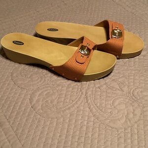 Dr. Scholl's Tan Slide Sandals